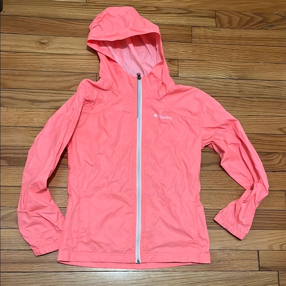 Columbia Other - Columbia Pink Hooded Windbreaker Jacket